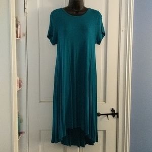 💐 Solid turquoise lularoe Carly dress